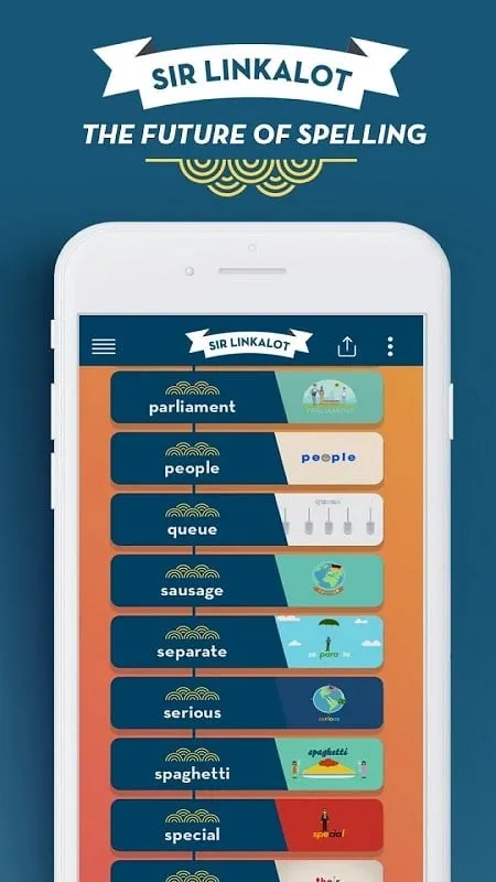 Sir Linkalot Spelling mod android 