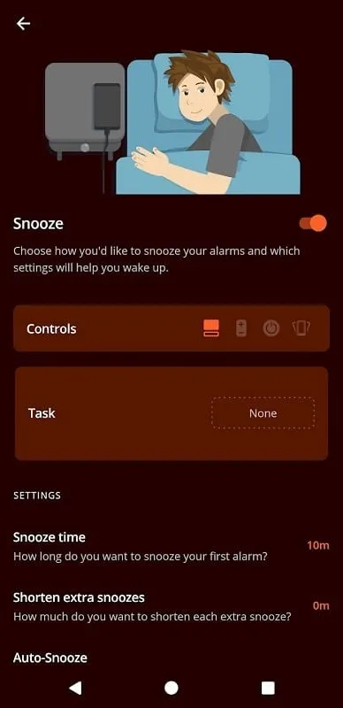 Sleep tracking features in Alarm Clock Xtreme mod