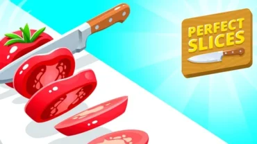 Slicing various food items in Perfect Slices.