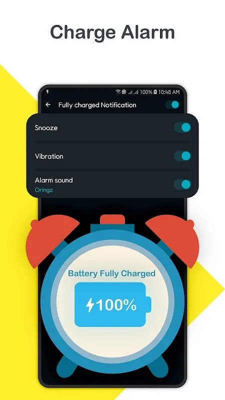 Smart Charging Charge Alarm mod battery health report