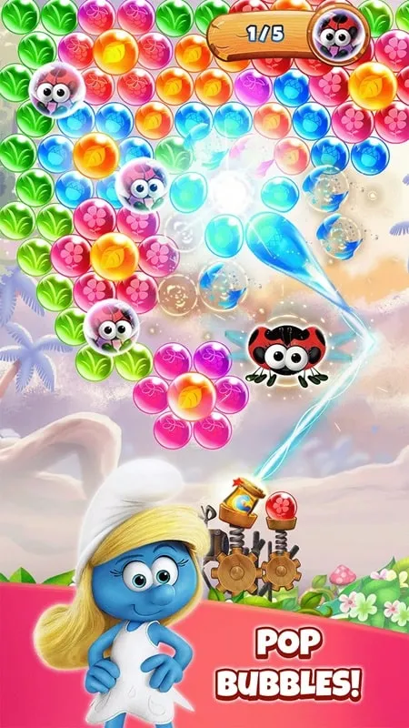 Smurfs Bubble Shooter installation guide.