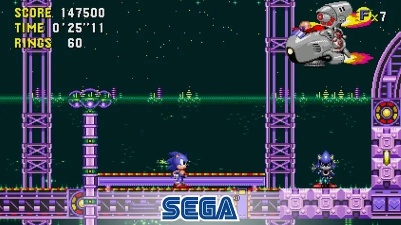 Sonic CD Classic gameplay featuring unlocked content.