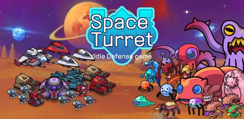 Space Turret Defence gameplay screenshot.