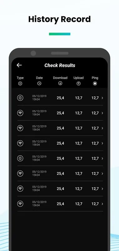 Speed Test Wifi Analyzer mod in action showcasing network analysis