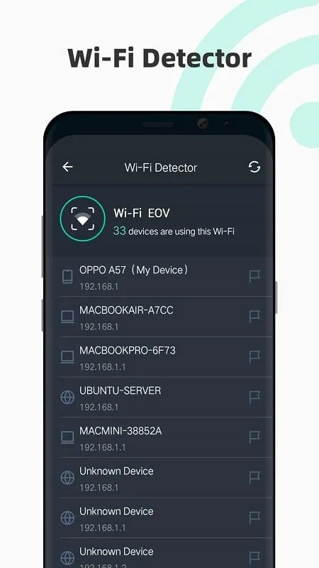 SpeedTest Master interface displaying speed test results