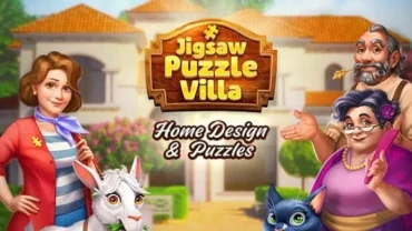 Starting screen of Jigsaw Puzzle Villa.