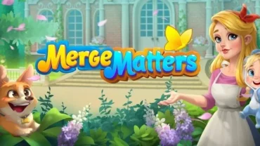 Starting the Merge Matters game on a mobile device.