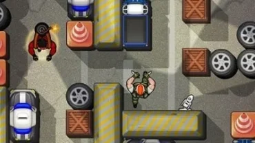 Stealthily eliminating an enemy guard in Hunter Assassin 2.