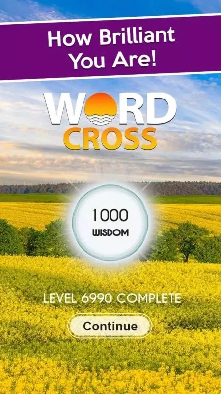 Step-by-step guide demonstrating the installation of the Word Cross game on an Android smartphone.