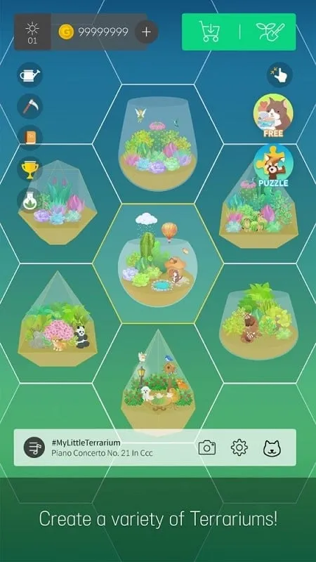 Step-by-step guide demonstrating the installation process of the My Little Terrarium MOD APK on an Android device.