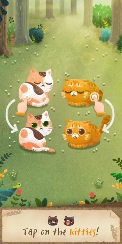 Step-by-step guide for downloading Secret Cat Forest on an Android device.