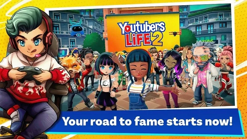 Step-by-step guide on installing the Youtubers Life 2 MOD APK on an Android smartphone.