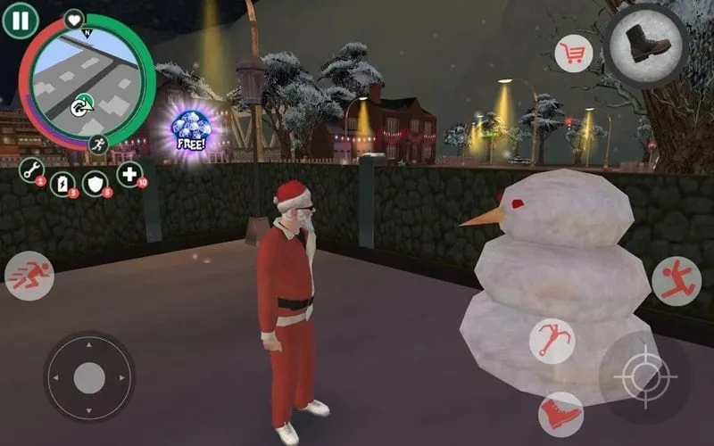 Step-by-step guide showcasing the installation of the Crime Santa MOD APK on an Android smartphone.