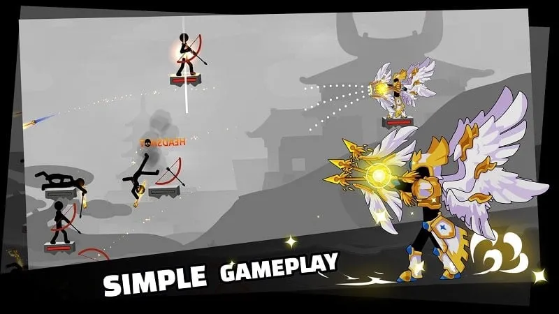 Step-by-step guide with visuals for downloading and installing the Stickman Master Archer MOD APK on an Android device.