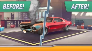 Step-by-step guide with visuals for installing the Chrome Valley Customs MOD APK on an Android smartphone.