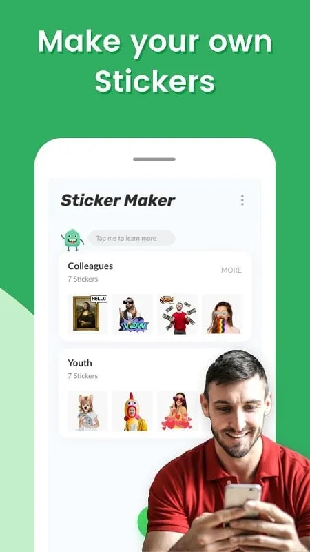 Sticker packs in Sticker Maker mod