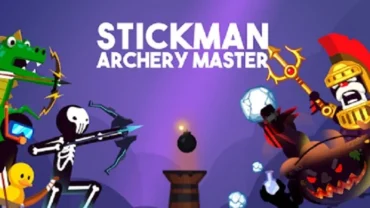 Stickman Archery Master gameplay screenshot.