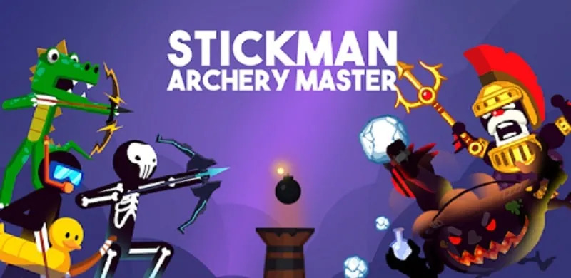 Stickman Archery Master gameplay screenshot.