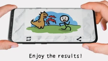 Stickman draw animation mod interface showing premium features