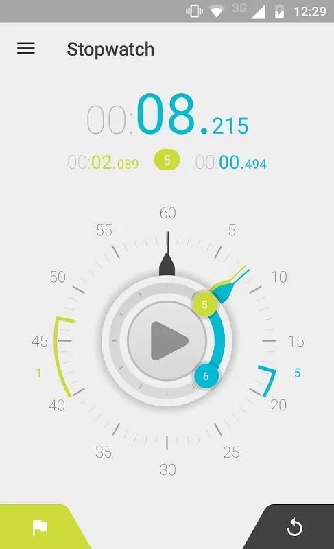 Stopwatch Timer Mod: Email sharing feature demonstration