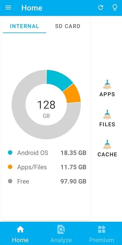 Storage Space mod interface showing premium features