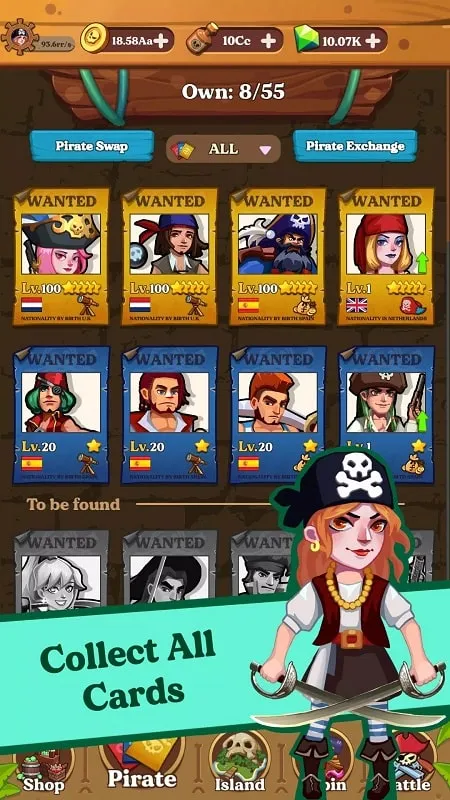 Strategic upgrades in Idle Pirate Endless Treasure.