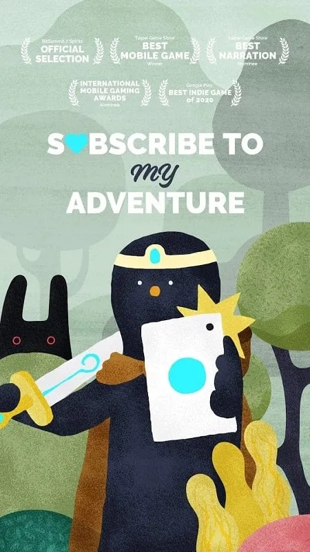 Tampilan game Subscribe to My Adventure Mod APK dengan uang tak terbatas