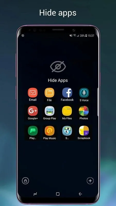 Super S9 Launcher for Galaxy S mod interface showing premium features