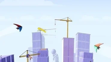 Swinging through the city in Swing Loops.