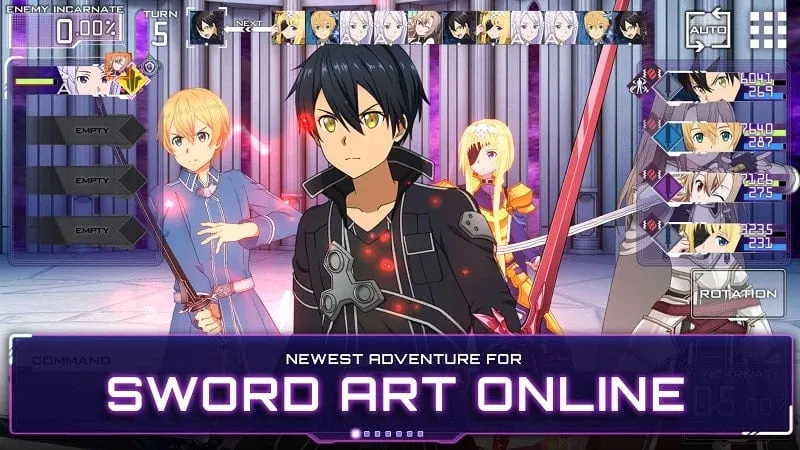 Mod Sword Art Online Alicization Rising Steel untuk Android