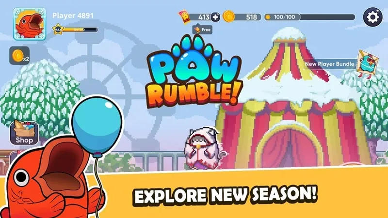 Teaming up with friends and conquering challenging levels in Paw Rumble.