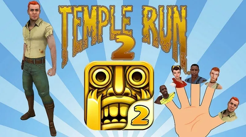 Temple Run 2 gameplay on a mobile device.