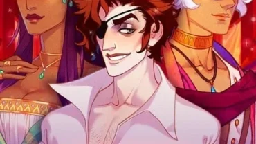 The Arcana's main character using tarot cards.