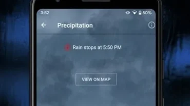 The Weather Network mod interface with detailed forecast