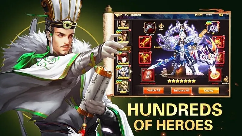 Three Kingdoms Heroes of Legend mod apk free