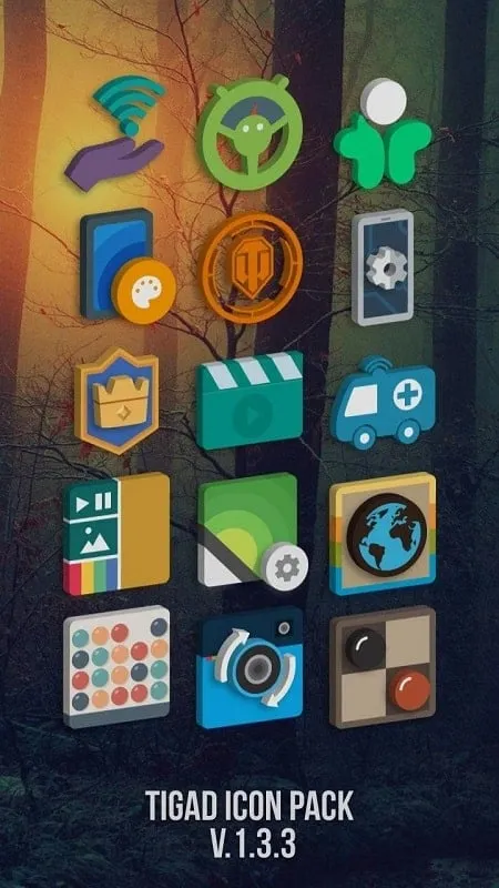 Tigad Pro Icon Pack minimalist and artistic styles