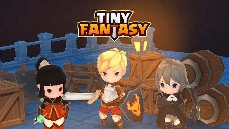 Tiny Fantasy in-game screenshot showcasing the vibrant world and character designs.