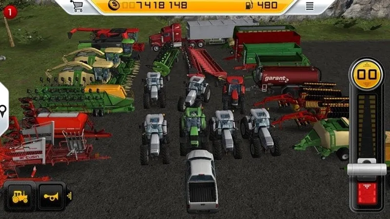 Trading and earning money in Farming Simulator 14.