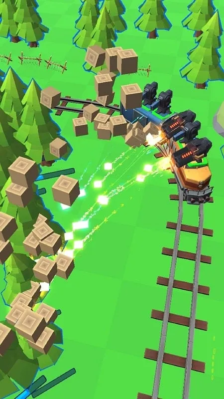 Train Adventure gameplay with mod features activated.