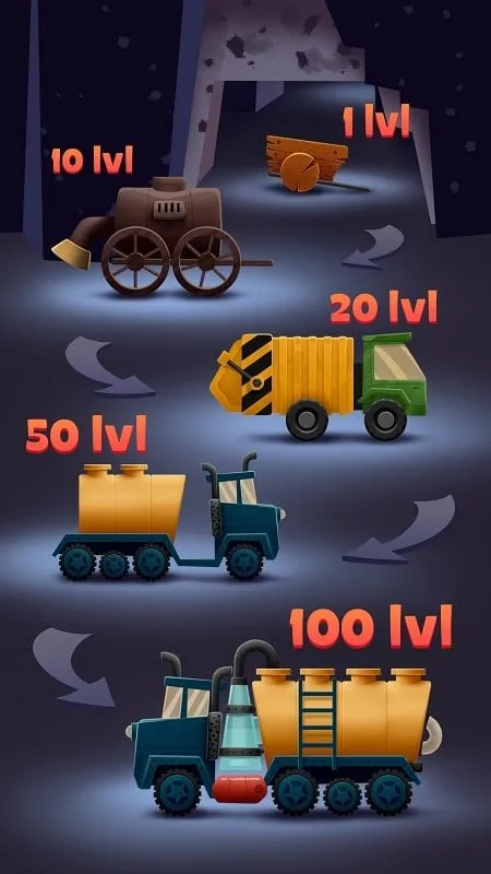 Trash Tycoon interface showcasing the unlimited money mod.