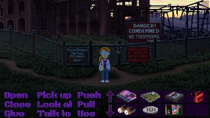 Two characters converse in a pixelated diner in Thimbleweed Park.