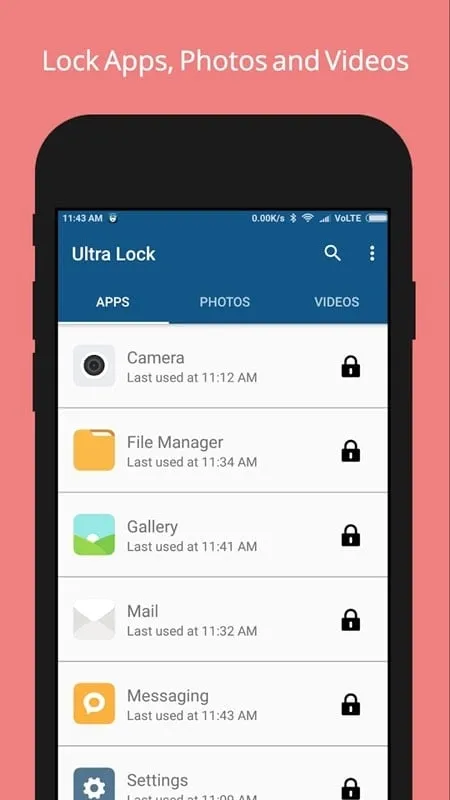 Ultra Lock mod showcasing WiFi network selection