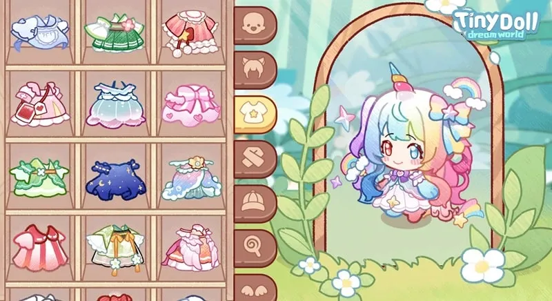 Unlocking new dolls through the claw machine mini-game.