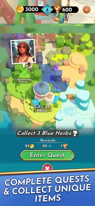 Unlocking secrets in the game Heroes of Nymira.