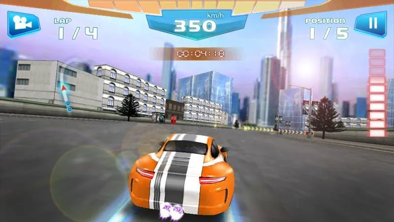 Atualizando peças de carro na garagem do Fast Racing 3D.