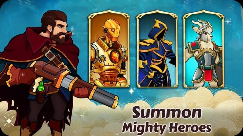 Upgrading heroes and defenses with unlimited resources.