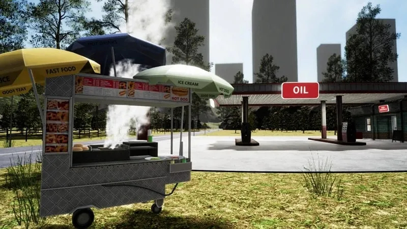 Upgrading the gas station in Pumping Simulator 2024.