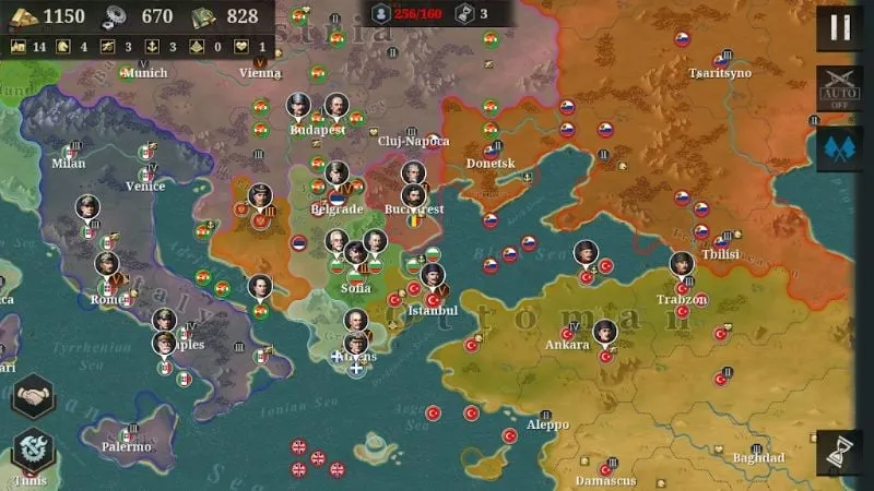 Upgrading units in the European War 6: 1914 mod.