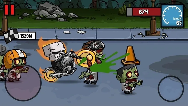 Upgrading weapons and utilizing in-game items in Zombie Age 3.