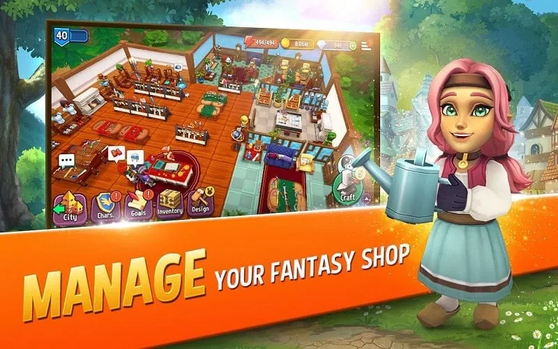 Upgrading your shop in Shop Titans.